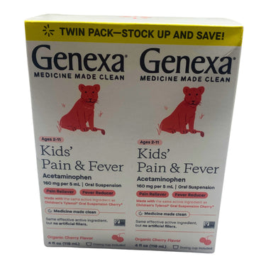 Genexa Kids Pain & Fever Acetaminophen 4 FL OZ